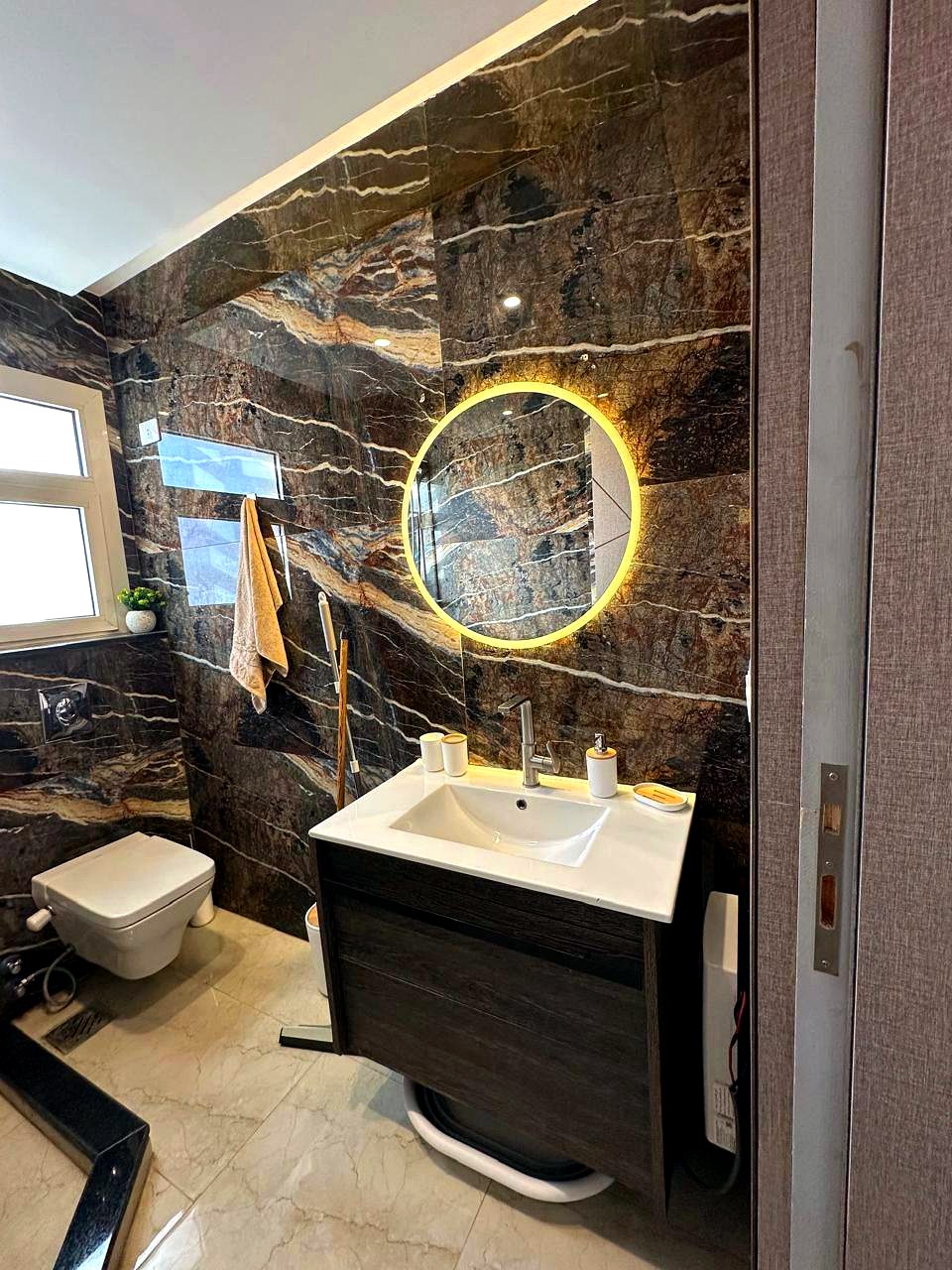 Salle de bain en marbre